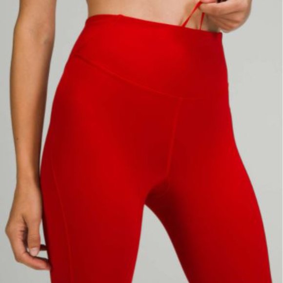 Lululemon Base Pace High-Rise Tight 25" Dark Red Size 4 - Picture 4 of 7
